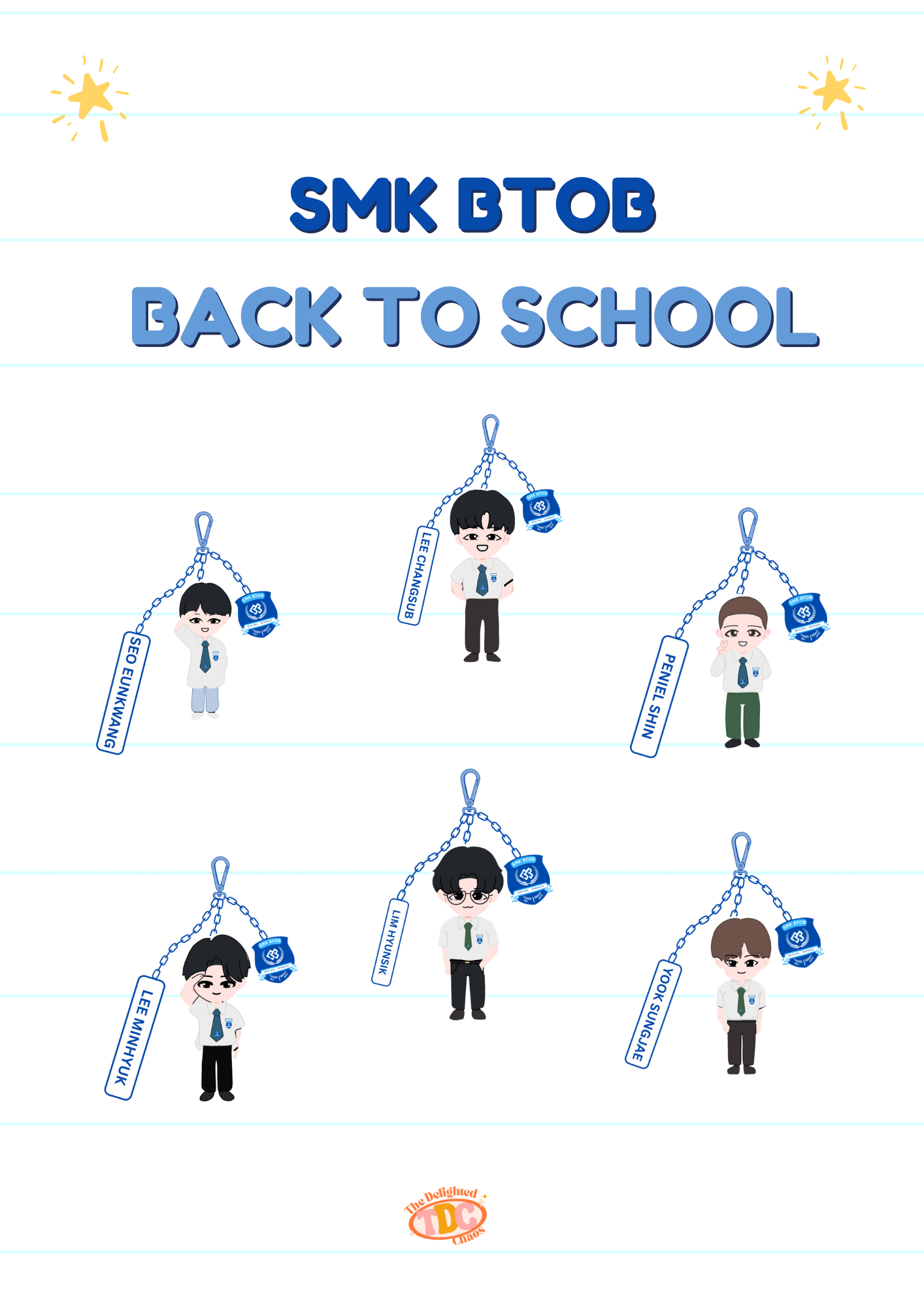 [Fanmade] SMK BTOB Back To School Keyring